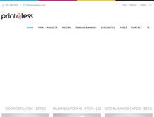 Tablet Screenshot of print4less.com